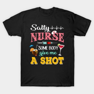 Nurse T-Shirt Saltyy Nurses Need Summer T-Shirt